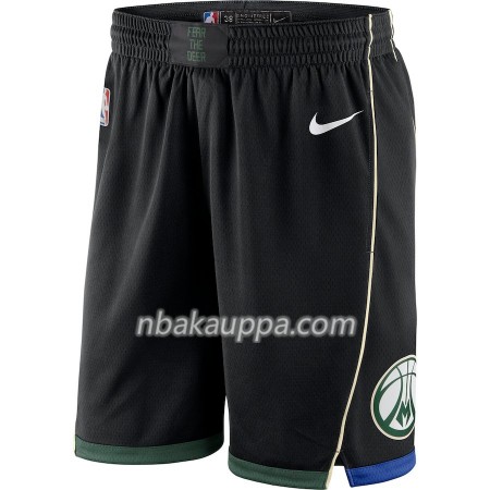 Milwaukee Bucks Miesten Shortsit Musta 2018-19 Nike Swingman